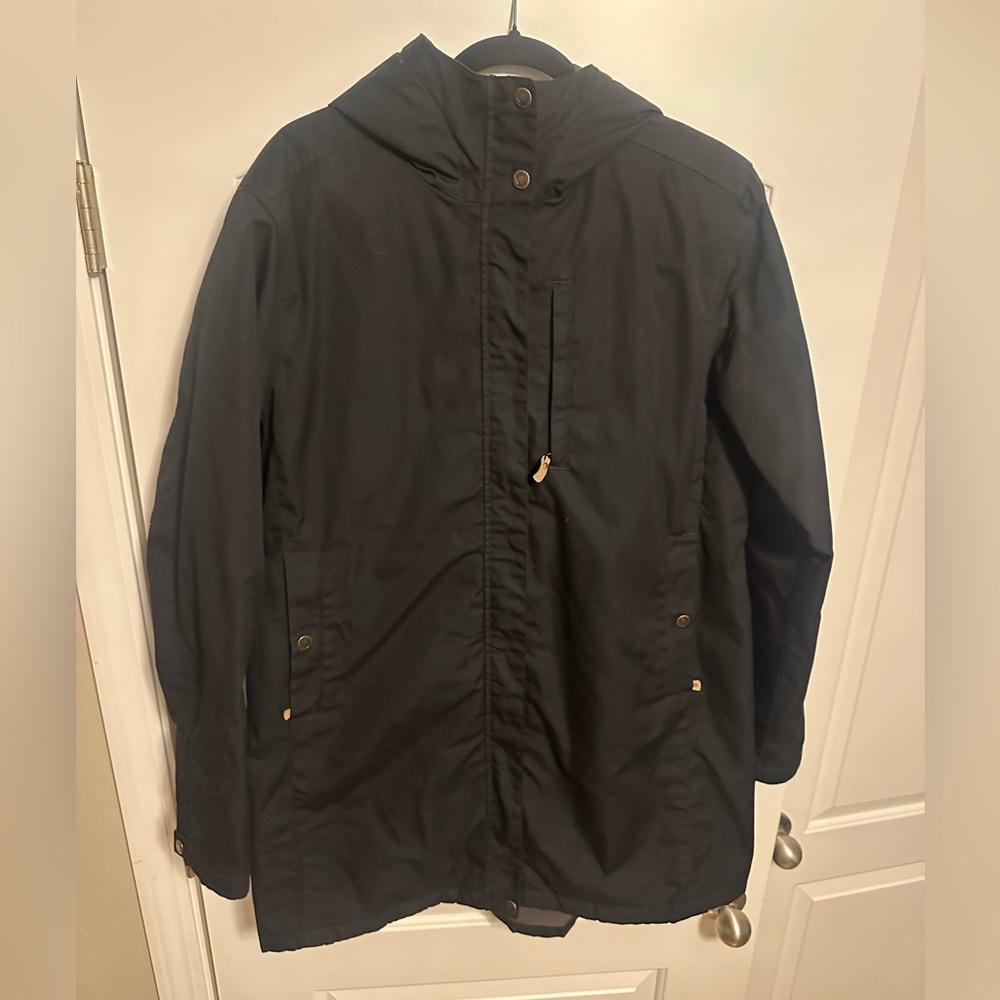 Fjallraven Black Hooded Ski Jacket